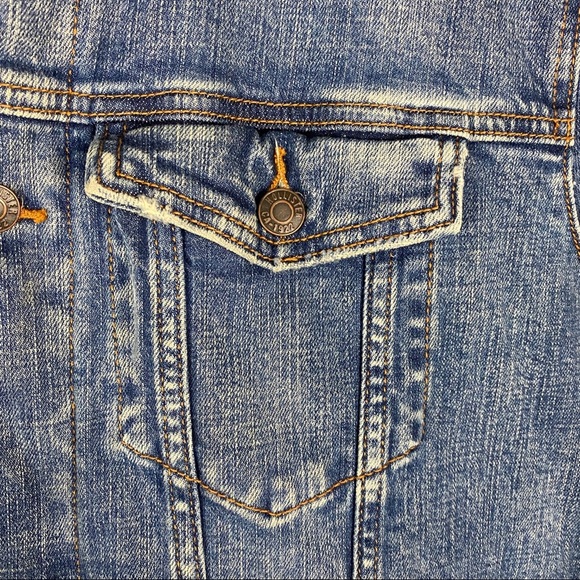 Hollister Sherpa Lined Denim Jacket Size Medium - Picture 3 of 9